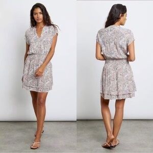 NWT Rails Sz XS Karla Watercolor Snake Print Mini Dress